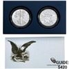 Image 1 : 2012 US 1oz Silver Eagle Proof and Rev. Proof Set