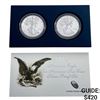 Image 1 : 2012 Proof and Rev. Proof 1oz Silver Eagle Set [2