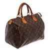 Image 2 : Louis Vuitton Brown Monogram Canvas Speedy 30 Satchel Bag