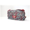 Image 2 : Chanel Red Leather Blue Multicolor Tweed Shoulder Bag