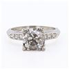 Image 1 : 1.82 ctw CENTER Diamond Platinum Ring (1.94 ctw Diamonds)