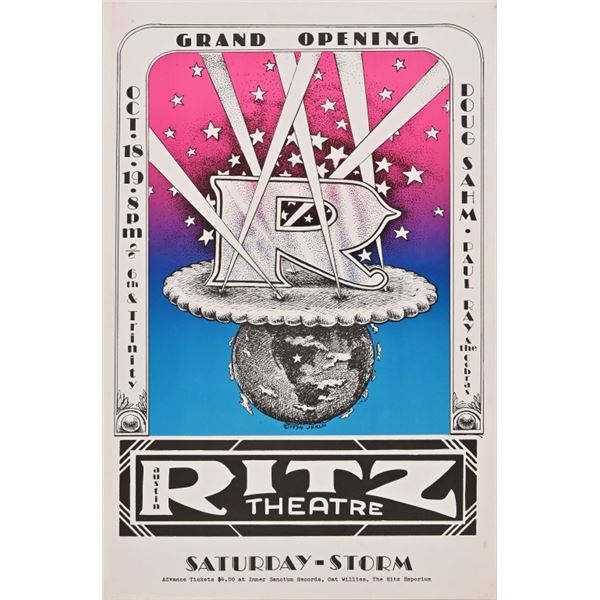 Ritz Theatre Grand Opening Poster by Jim Franklin