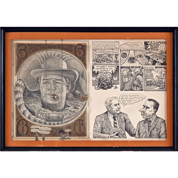 Jim Franklin 1970 Original Art Armadillo Comic