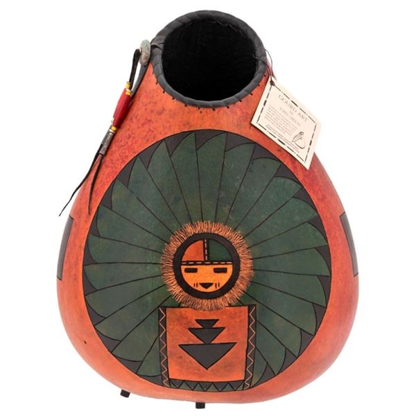 John Gibson Signed Gourd Art