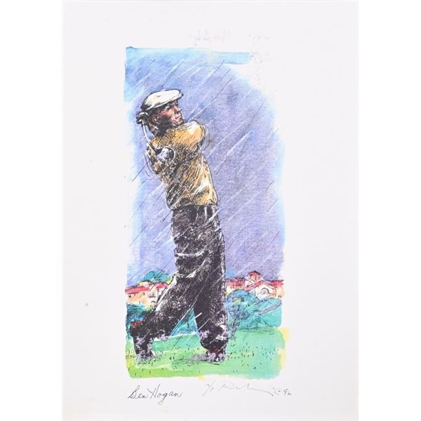 Ben Hogan Signed Artist Proof Print