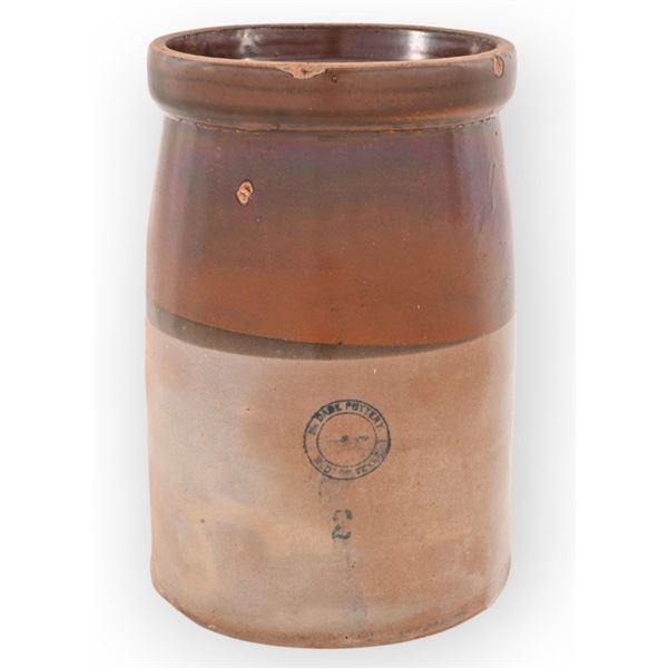 McDade Wagon Wheel Stamped 2 Gallon Churn