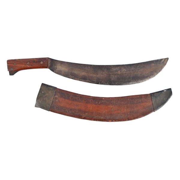 WWI Collins & Co Engineer Bolo Machete & Scabbard