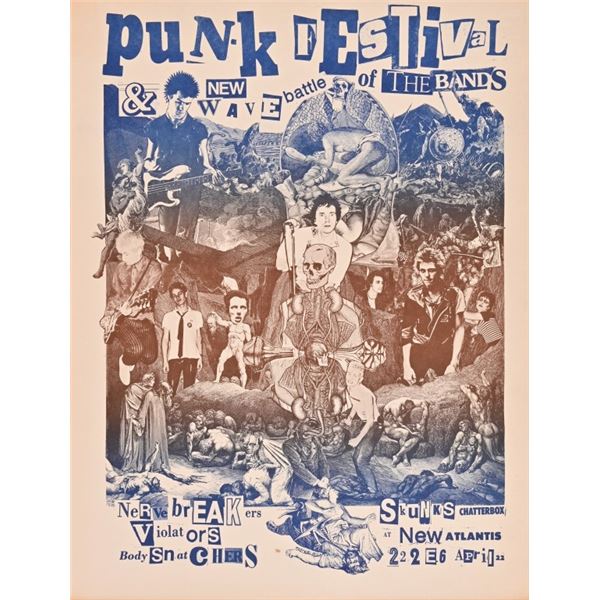 Punk Festival Poster by Rick Turner