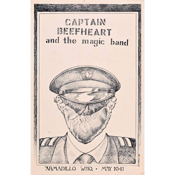 AWHQ Captain Beefheart Poster by Jim Franklin