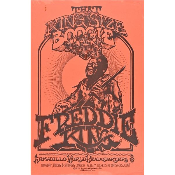 AWHQ Freddie King Poster by Micael Priest 1973