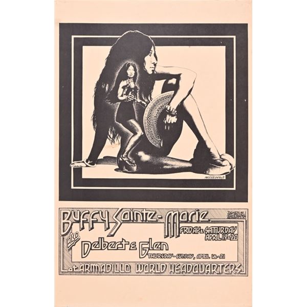 AWHQ Buffy Sainte-Marie Poster by Micael Priest