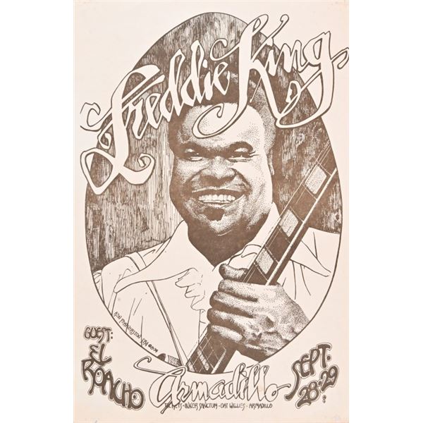 AWHQ Freddie King Poster by Ken Featherston 1974