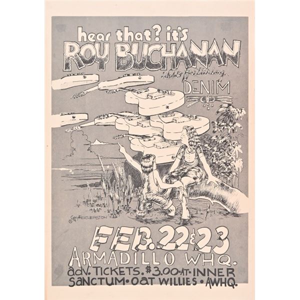 AWHQ Roy Buchanan Poster by Coy Featherston 1974