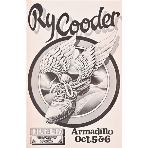AWHQ Ry Cooder Poster by John Rogers 1976