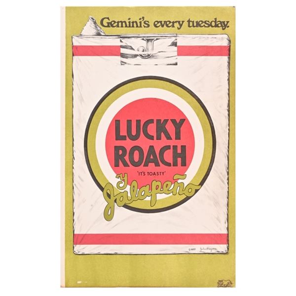 Lucky Roach Y Jalapeno Poster by John Rogers 1977