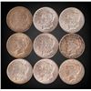 Image 1 : Collection of (9) Morgan & Peace Silver Dollars