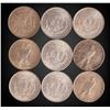 Image 2 : Collection of (9) Morgan & Peace Silver Dollars