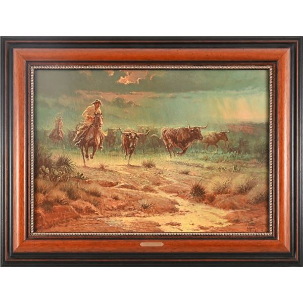 G. Harvey "Turning The Lead" Print On Canvas