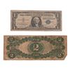 Image 4 : Collection of (9) US Notes & Silver Certificates