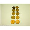 Image 1 : 10 Large Antique Pennies