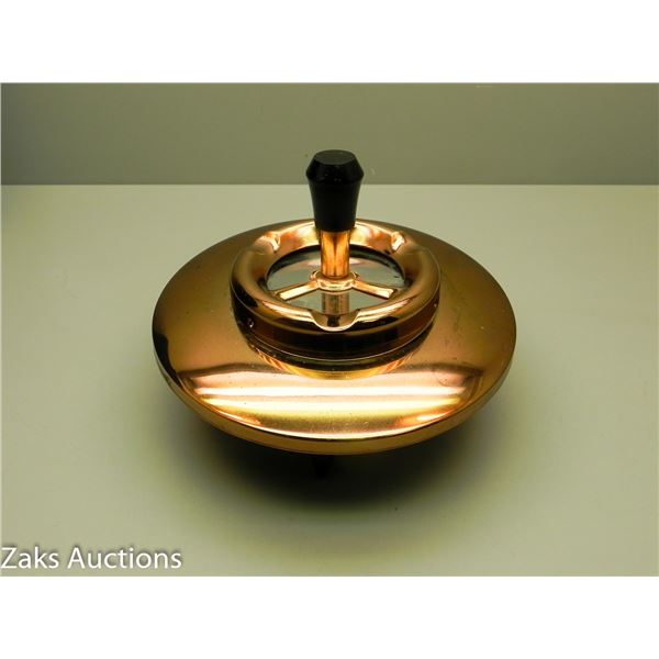 MCM Copper Ashtray with Push Button Dispenser