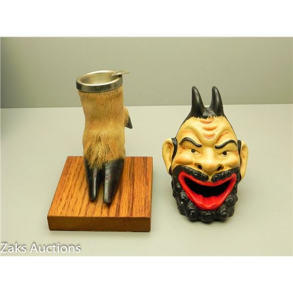 Devils Head & Animal Hoof Ashtray