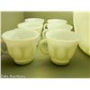 Image 2 : MCM Atlas Milk Glass Punch Bowl Set