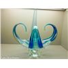 Image 1 : Very Large Striking Blue Murano Chalet Glass 15" x 12"