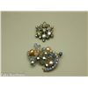 Image 2 : Two Crystal Brooches