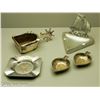 5 Vintage Metal Ashtrays