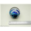 Image 2 : Signed Glass Eye Studio M Ranus Milky Way Earth Paperweight