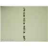 Image 1 : Sterling Silver Aquamarine & Pearl Bracelet 7" Adjustable