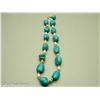 Image 2 : Turquoise  & Pearl Necklace 16" Long 14K Clasp