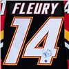 Image 2 : THEO FLEURY SIGNED CALGARY FLAMES REVERSE RETRO PRO JERSEY (FROZEN POND COA)