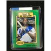 Image 1 : HANK AARON SIGNED BASEBALL CARD (AUTHENTICATION DIRECT COA)