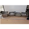 Image 1 : LOT DE 4 CONTENANTS INOX ASST 10"x12"