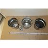 Image 2 : LOT DE 3 BOLS INOX ASST