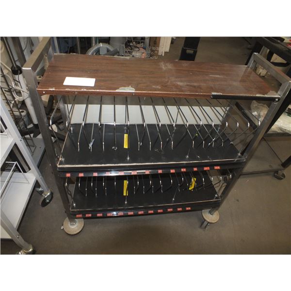 3 Metal Carts & 1 Small Fan