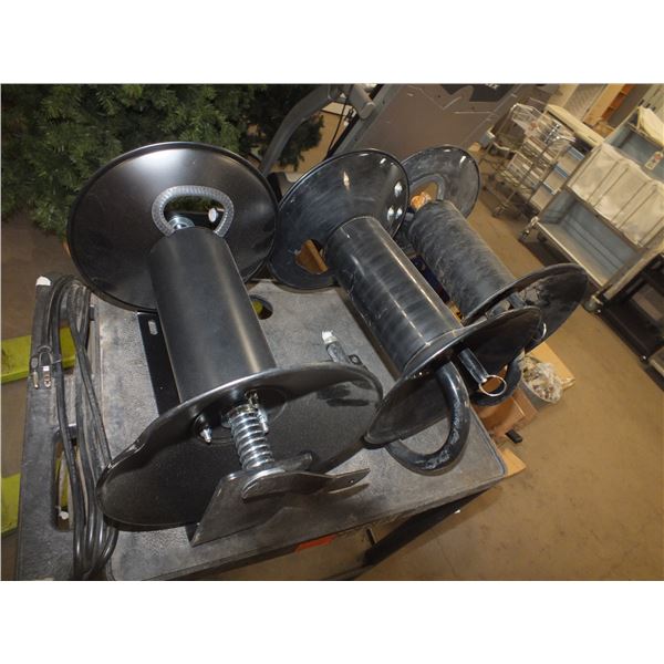 3 Small Air Hose Reels