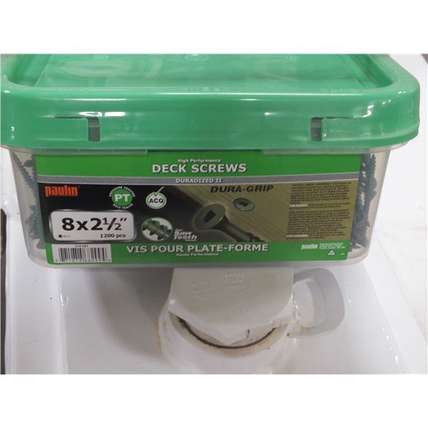 1 Pail Of 2 1/2" Deck Screws