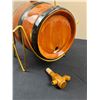 Image 1 : Miniature Ceramic Wine Cask Barrel with 4 Cups & Bottle Opener