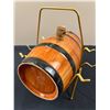 Image 2 : Miniature Ceramic Wine Cask Barrel with 4 Cups & Bottle Opener