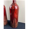 Image 2 : 2 Large Decorative Vases (Lacquered Tin)