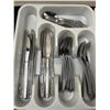 Image 2 : Assortment of Stainless Cutlery & 2 Organizers