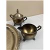 Image 2 : Silver Plated Coffee Pot with Tray & Cream & Sugar Pots