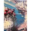 Image 2 : Framed Floral Waterfront Painting