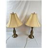 Image 1 : 2 Metallic Look Table Lamps