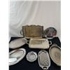 Image 1 : Assorted Silver Coloured & Silver Plated Trays