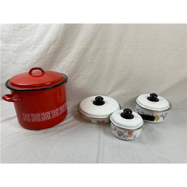 Assorted Enameled Cookware