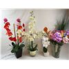 Image 1 : Assorted Faux Flowers in Pots